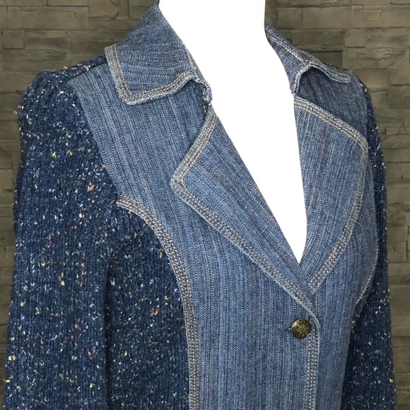 FDJ sweater jean jacket - Picture 4 of 6